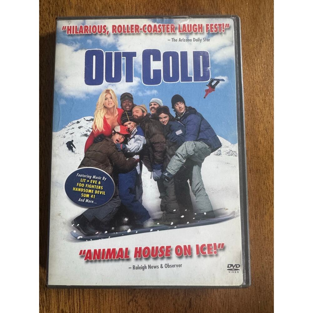 Vintage Out Cold DVD 2002 Widescreen Zach Galifianakis Snowboarding Y2K